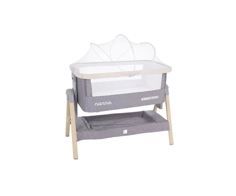 Berceau cododo Nanna gris effet bois – Kikkaboo – vue principale