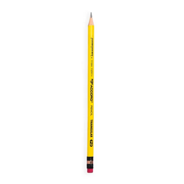 Crayons hb2 triangulaire avec gomme Accord
