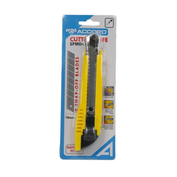 Cutter metal 18mm en blister Accord