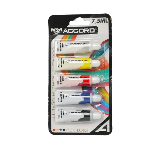 Gouache 5 couleurs Accord