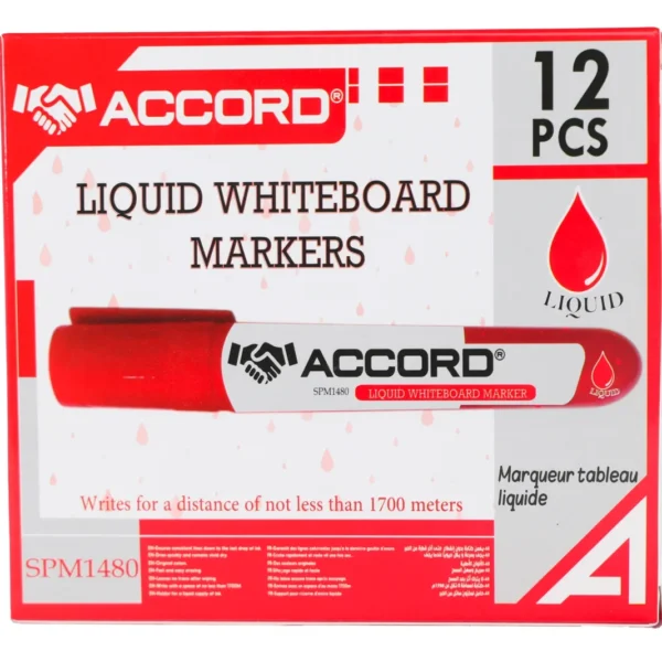 Marqueur liquide Accord rouge M1700