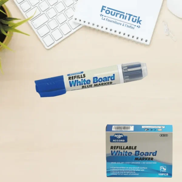 Marqueur tableau rechargeable Accord – bleu