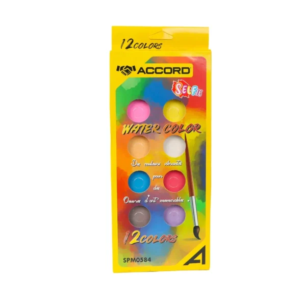 Palette d’aquarelle 12 couleurs Accord