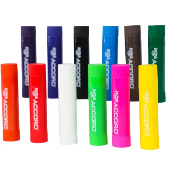 Peinture solide stick en battons 12 couleurs Accord