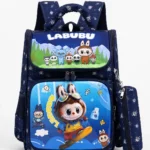 Sac à dos scolaire Sport & Aventure avec trousse – Bleu marine – vue principale