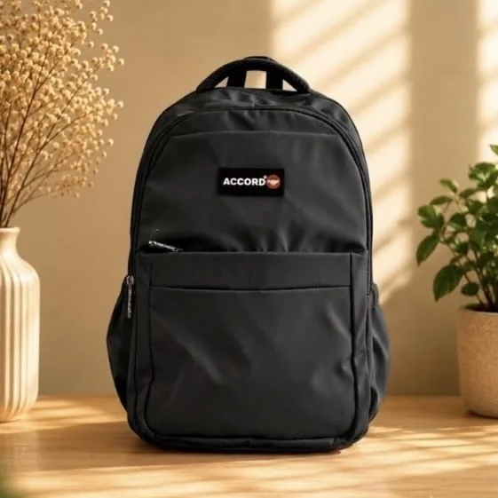 Sac à dos scolaire Accord uni – Noir