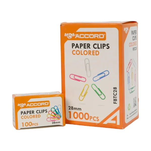 Trombones plastifiees couleur 28mm Accord
